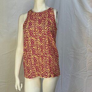NWT Ellie Kai Sleeveless Silk Blouse, Size 4